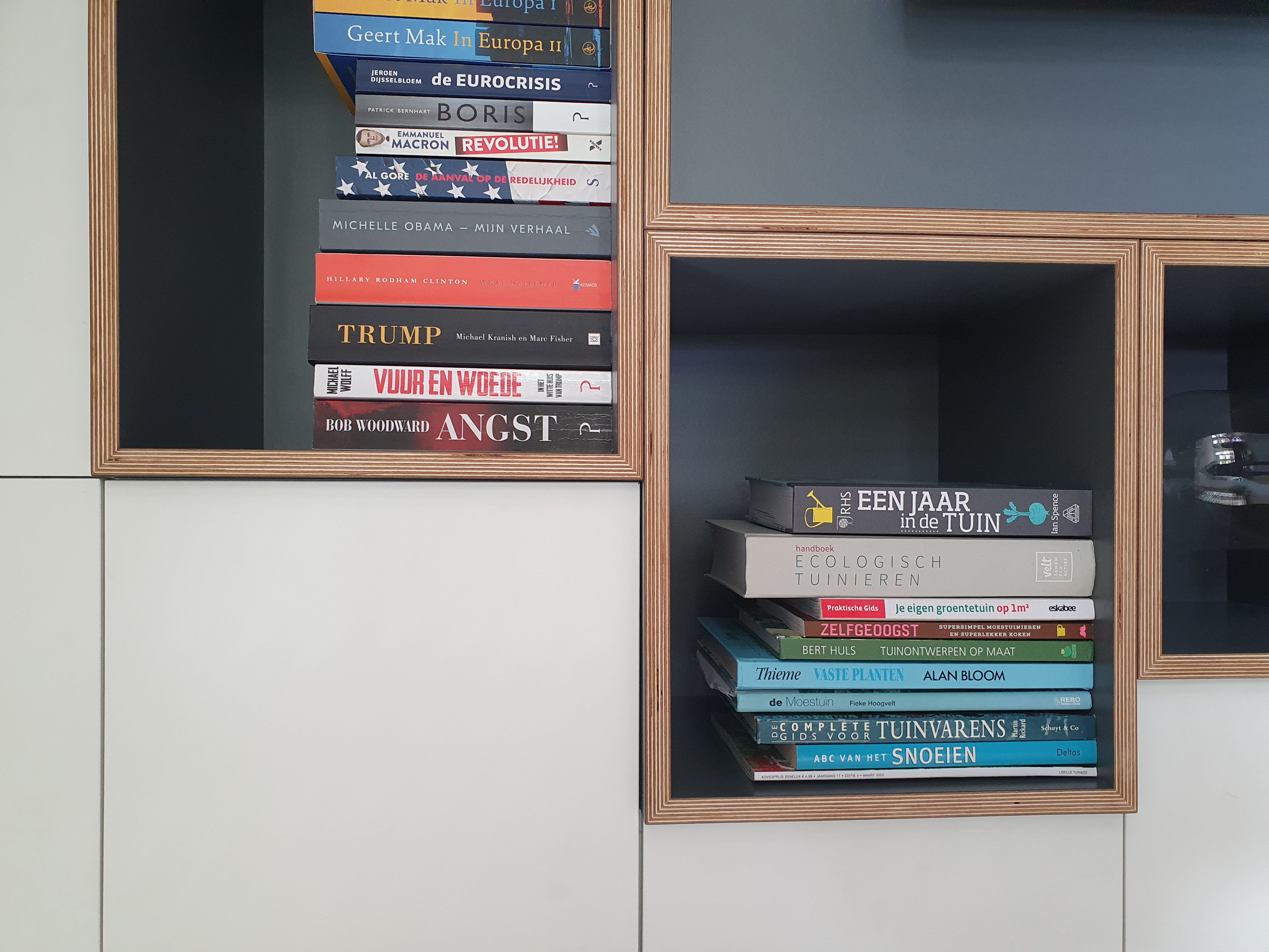 Boekenkast berkenmultiplex